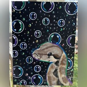 Colorful Snake Art Canvas